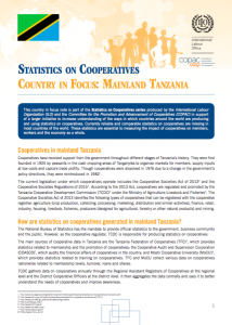 Tanzania Coop Stats Note