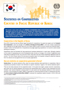 Republic of Korea Country in Focus on Coop Stats